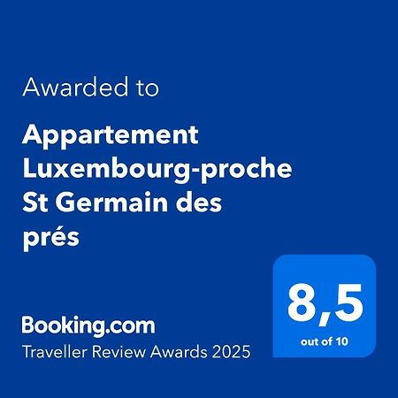 Appartement Luxembourg-Proche St Germain Des Pres París Exterior foto